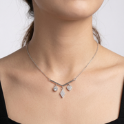 Premium 925 Silver Pendant Necklace with Multi-Charm Design